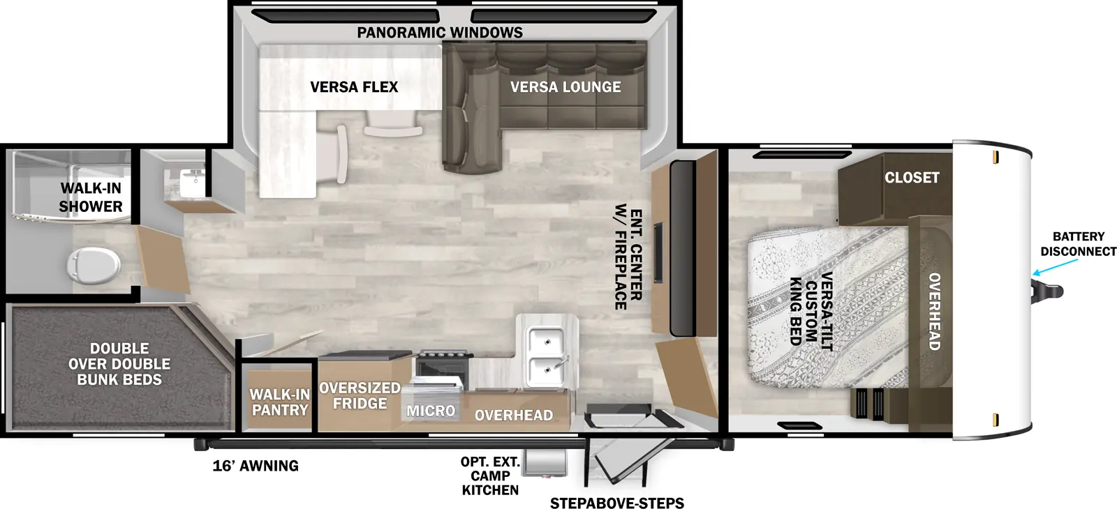 Wildwood 28DBUD Floorplan